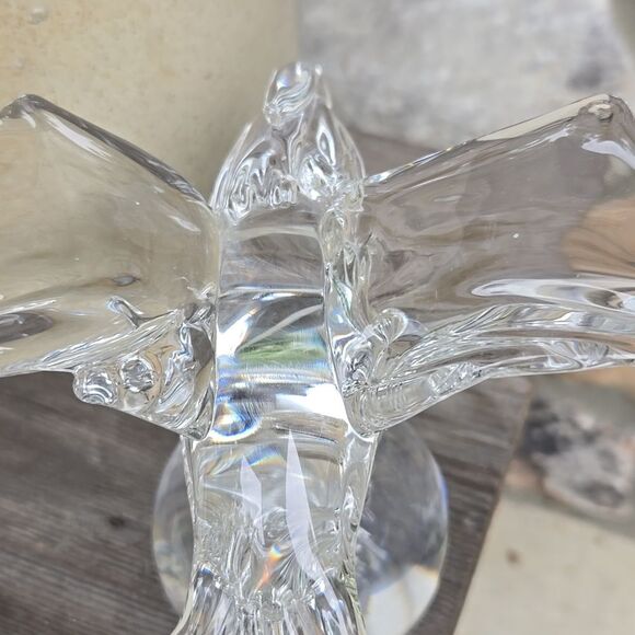 John Riekes Kristaluxus Collection Vintage Handmade Crystal Eagle Paperweight - Picture 7 of 16